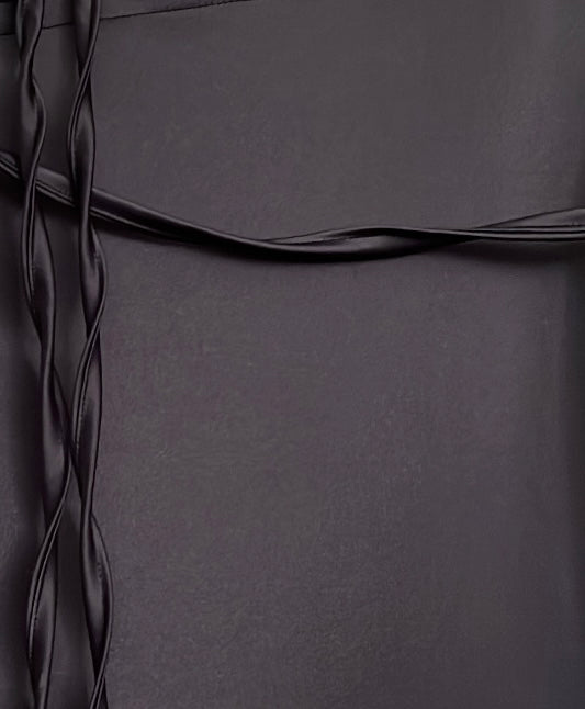 Satin Skirt Onyx Grey