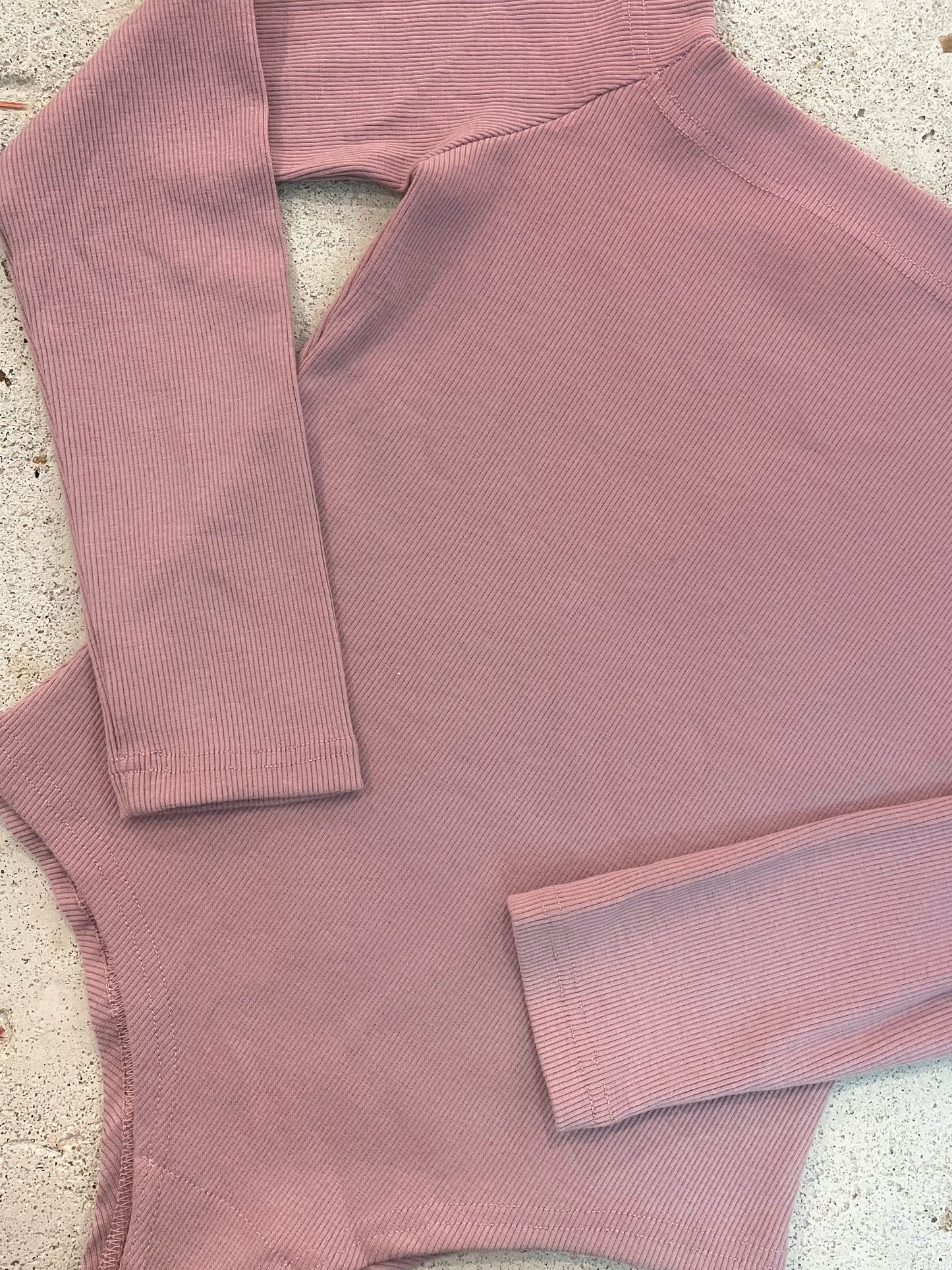 Bodysuit Rib Dusty Pink