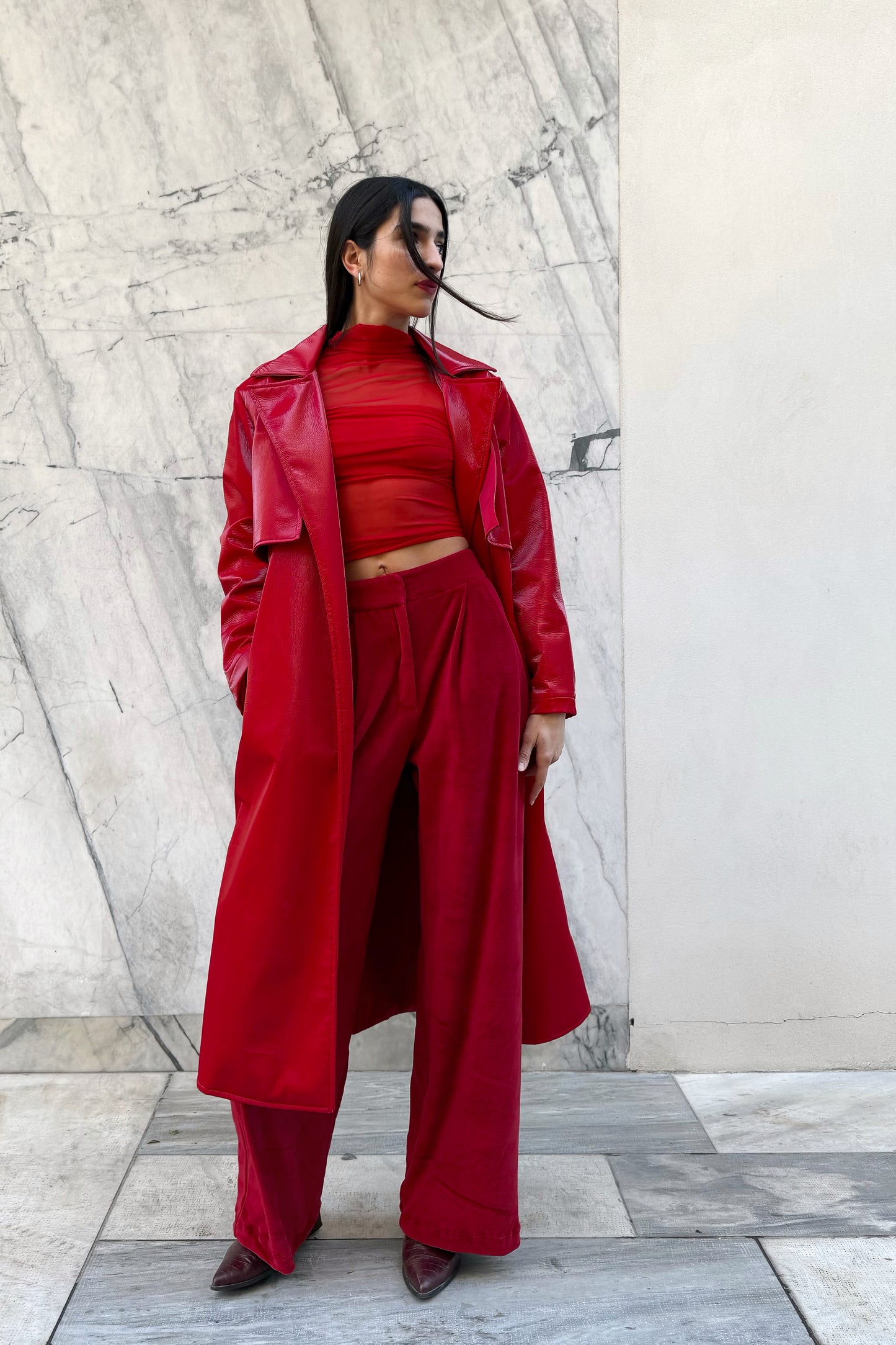 Scarlet Trench Coat
