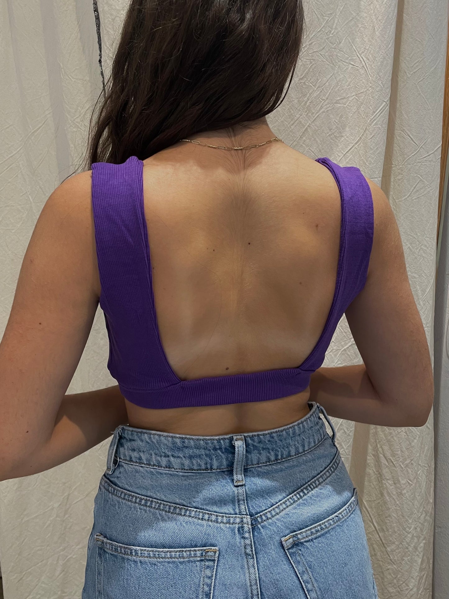 Open Back Top Purple