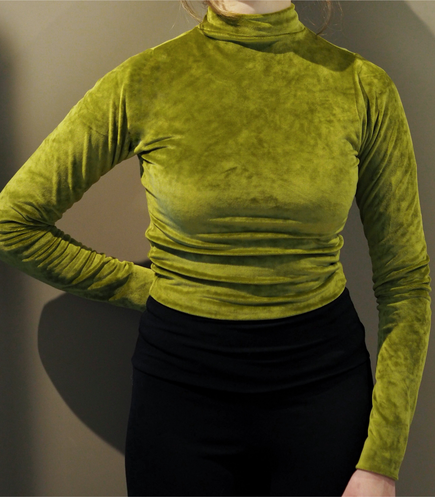 Velvet Top Green Olive