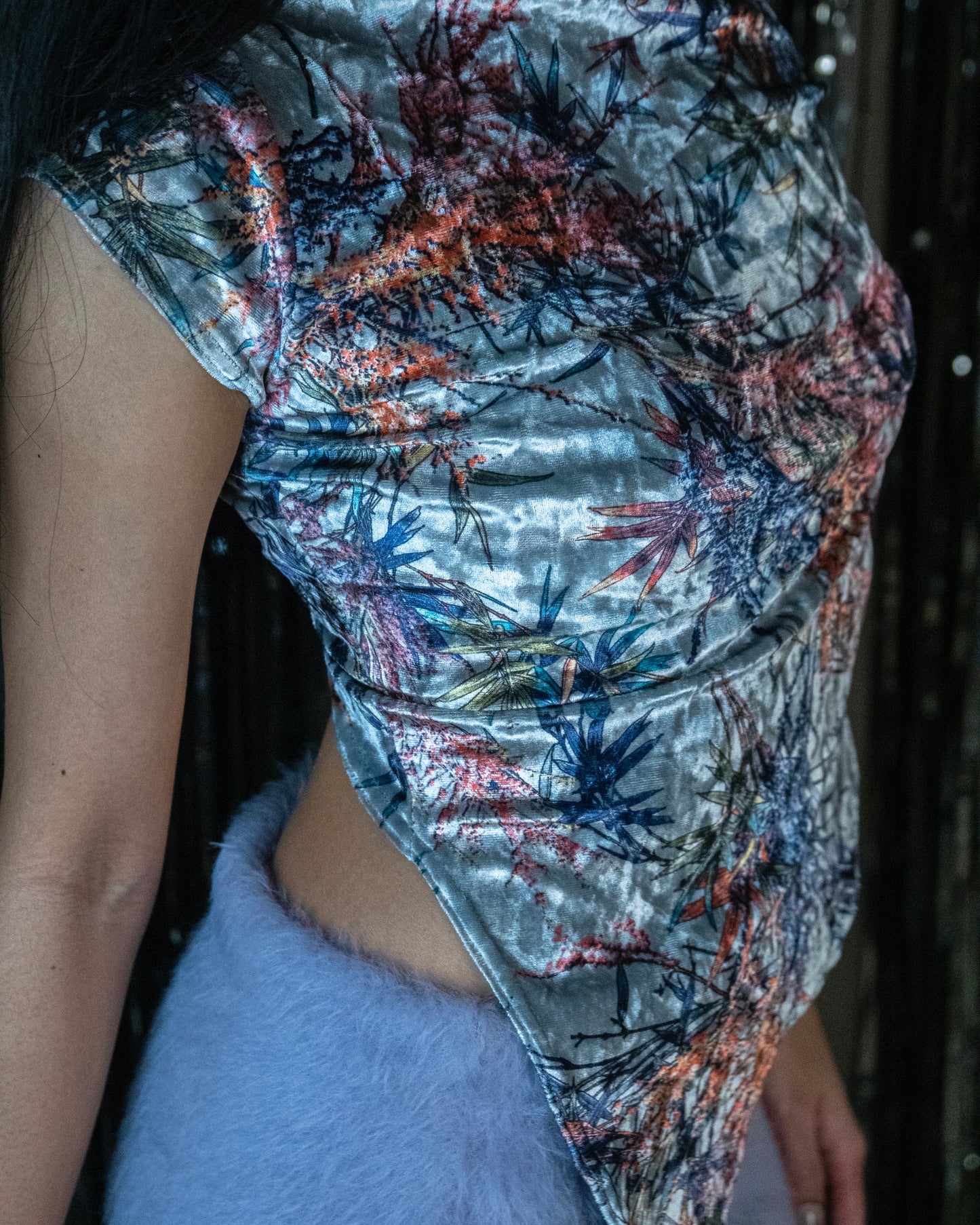 Silver Asymmetrical Top