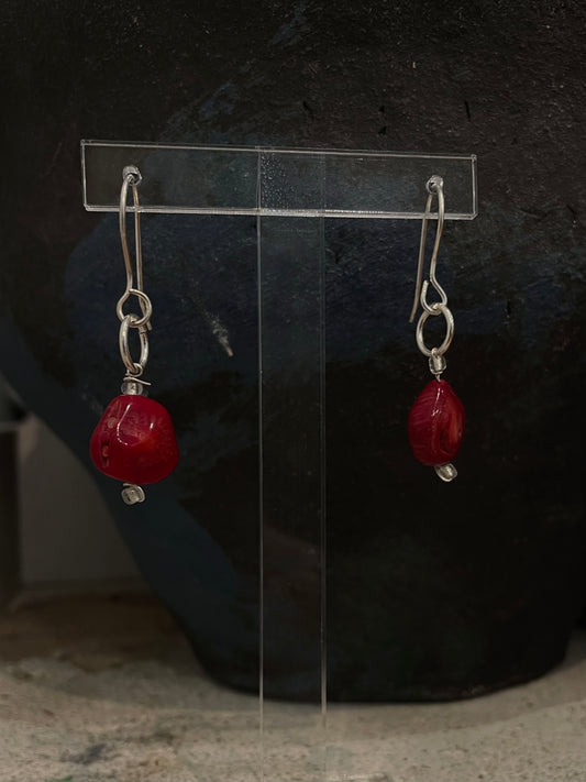 Coral Earrings Small