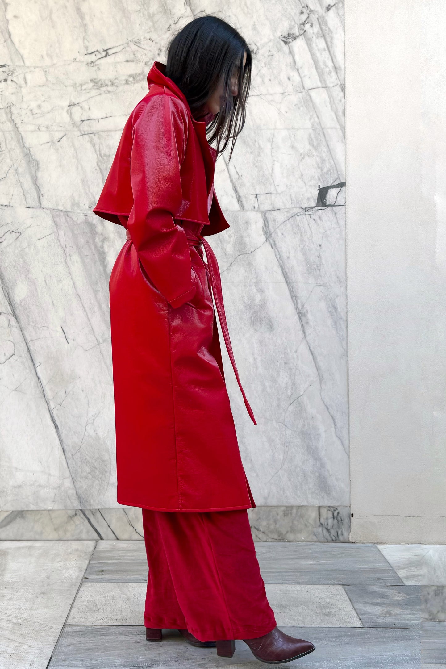 Scarlet Trench Coat