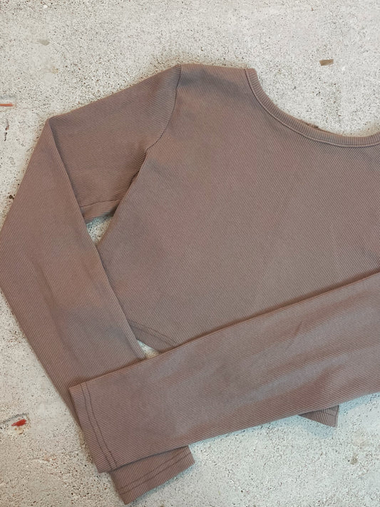Top Cotton Rib Mocca