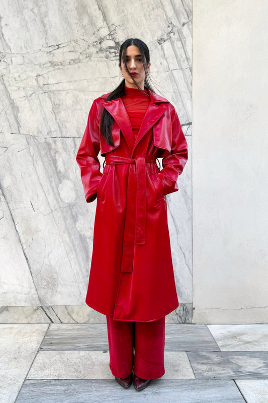 Scarlet Trench Coat