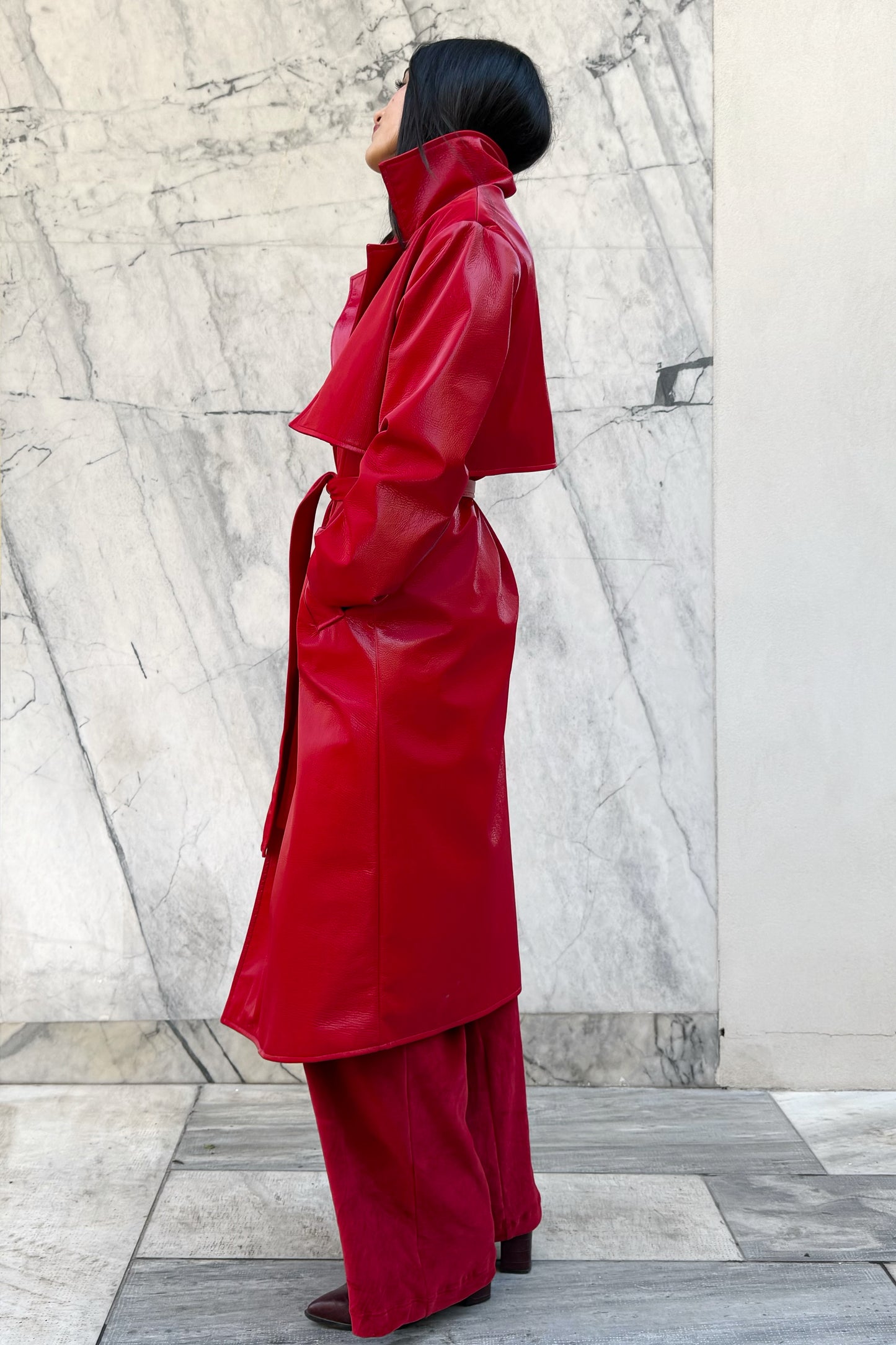 Scarlet Trench Coat