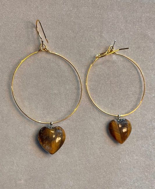 Tiger’s Heart Earrings